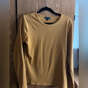 Elegant Mustard Long Sleeve Top